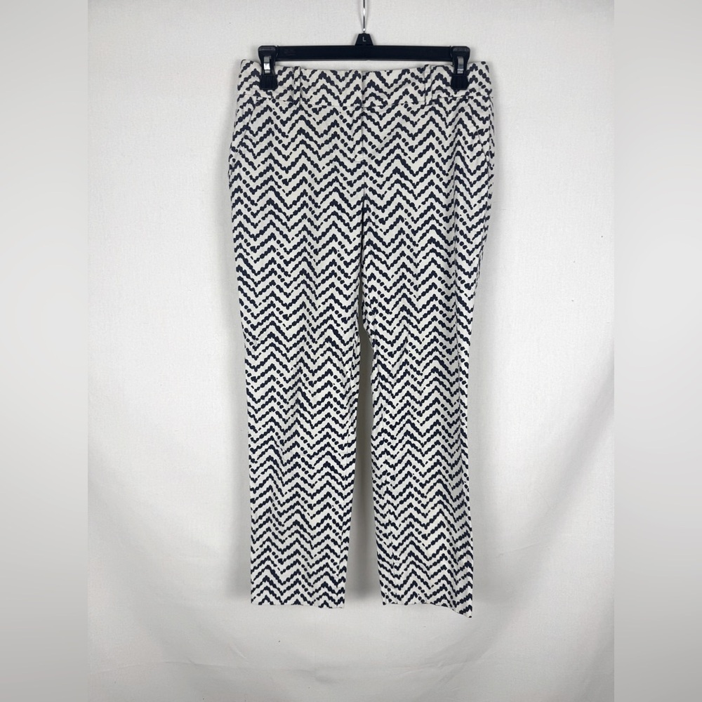 Women’s Petite Ann Taylor Blue and White Pants